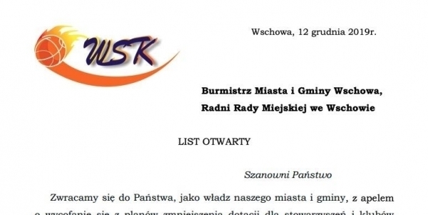 List otwarty WSTK
