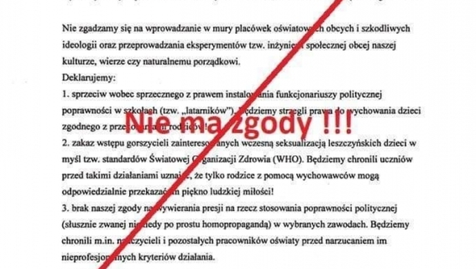 Nauczyciele o deklaracji w sprawie LGBT