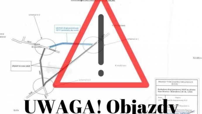 Wyznaczono objazdy