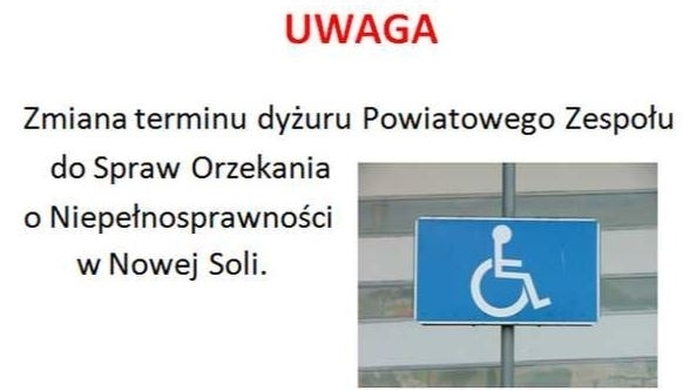 Zmiana terminu dyżuru