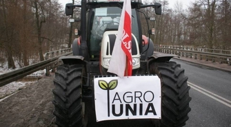 Rolnicy z regionu leszczyńskiego na proteście w Warszawie