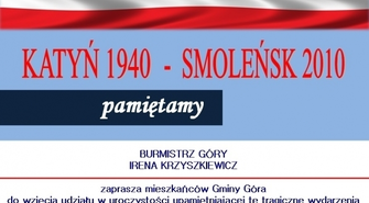 Upamiętnienie zamordowanych oficerów i ofiar katastrofy smoleńskiej w Górze