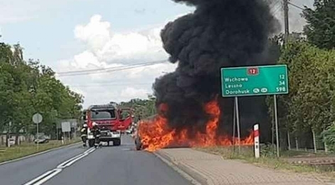 Pożar samochodu