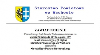 XI sesja Rady Powiatu Wschowskiego