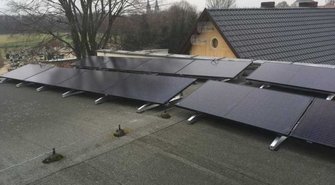 Instalacja na dachu urzędu