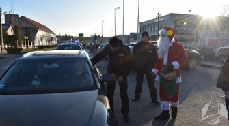 Mikołaj zatrzymywał kierowców