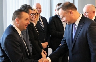 Starosta Wschowski na spotkaniu z Prezydentem