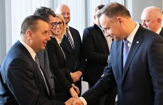 Starosta Wschowski na spotkaniu z Prezydentem