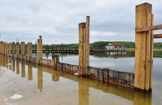 Oglądaliśmy prace na nowej plaży