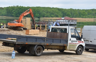 Oglądaliśmy prace na nowej plaży