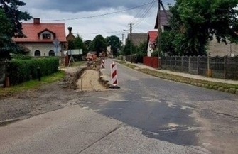 Remont drogi w Ciosańcu