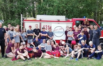 Obóz w Lginiu dla Młodzieżowych Drużyn Pożarniczych