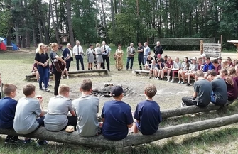 Obóz w Lginiu dla Młodzieżowych Drużyn Pożarniczych