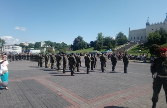 Zagrali hejnał Wschowy - muzycy MOD w Lublinie