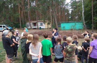 Policjanci rozmawiali z harcerzami o bezpieczeństwie