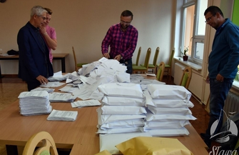 Liczenie głosów w Sławskim Budżecie Obywatelskim