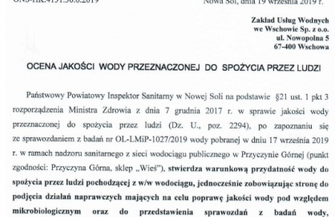 Mieszkańcy wsi - Dębowa Łęka Przyczyna Górna Nowa Wieś KonradowoTylewice Łysiny Buczynai Kandlewo muszą gotować wodę