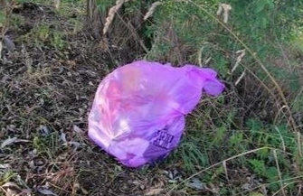 Śmieci wylądowały przy drodze