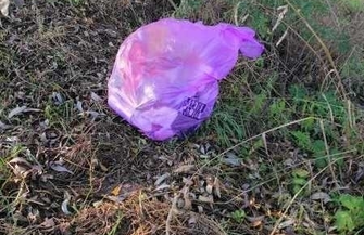 Śmieci wylądowały przy drodze