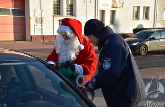 Mikołaj zatrzymywał kierowców