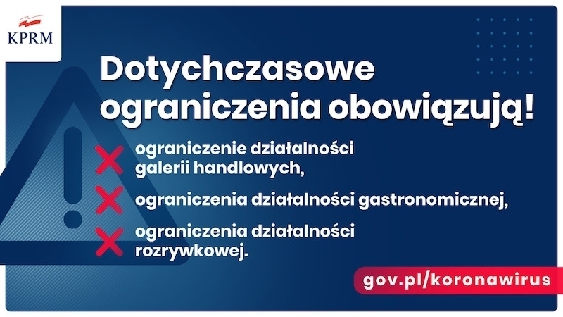 Nowe ograniczenia w czasie epidemii koronawirusa