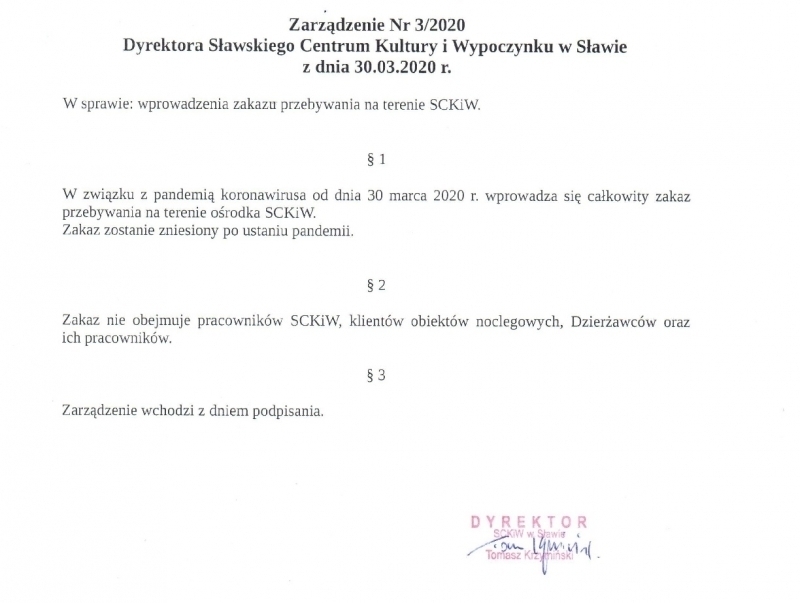 Całkowity zakaz wstępu