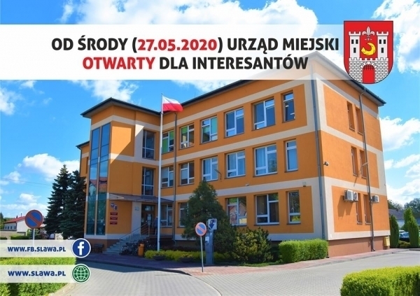 Urząd Miejski w Sławie znosi część obostrzeń