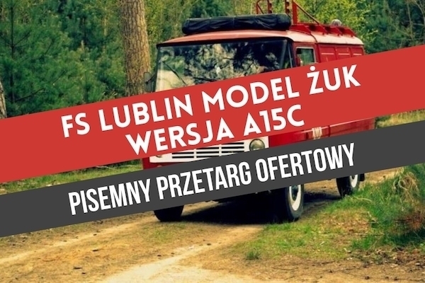 Przetarg na samochód pożarniczy