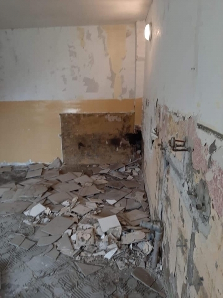 Remontująświetlicę w Łękanowie