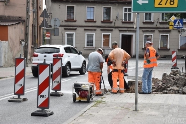 Utrudnienia w centrum Sławy
