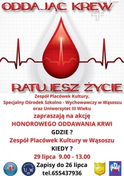 Oddaj krew w Wąsoszu