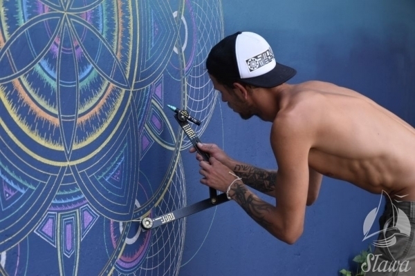 Na ośrodku SCKiW powstaje mural
