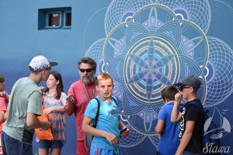Na ośrodku SCKiW powstaje mural