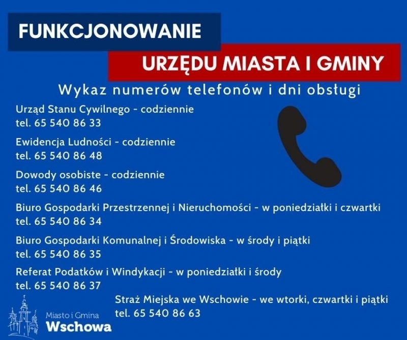 UMiG Wschowa ogranicza bezpośredni kontakt