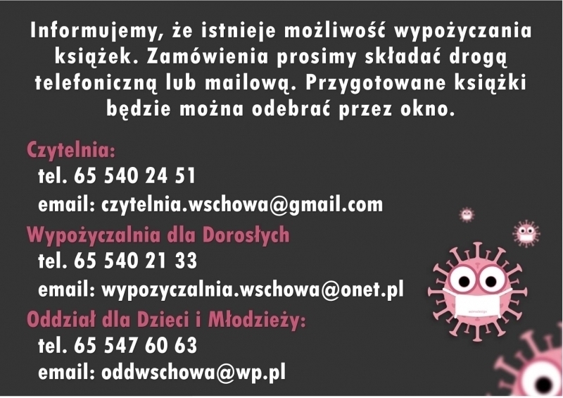 Jak wypożyczyćksiążkęz biblioteki w czasie pandemii
