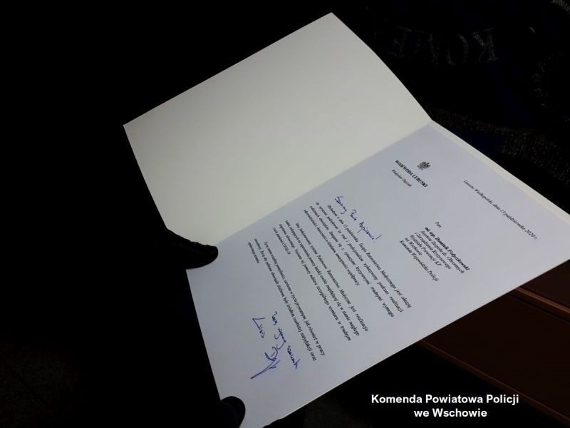 Mł. asp. Dominik Fedyczkowski wyróżniony