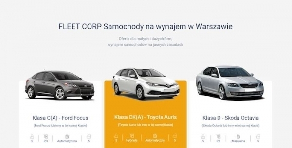 Wypożyczalnia samochodów w Warszawie na każdą kieszeń
