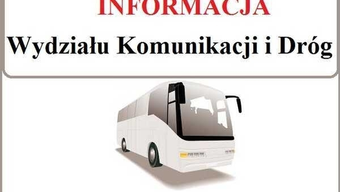 Wydział Komunikacji i Dróg informuje 