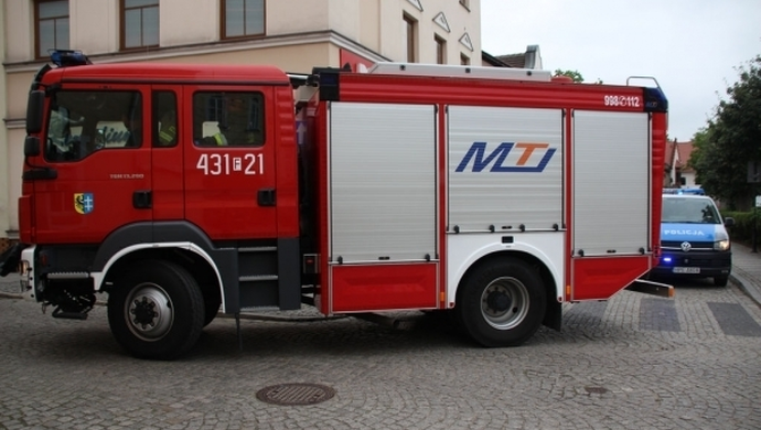 Akcja straży i policji na Kilińskiego