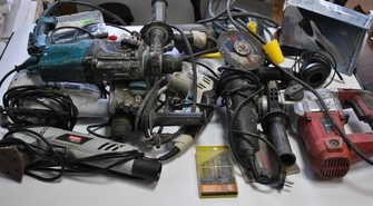 Przyjechał kraść elektronarzędzia