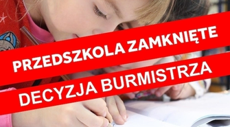 Przedszkola zamknięte