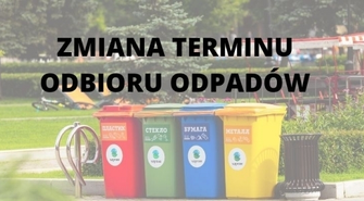 Zmiana terminu odbioru odpadów