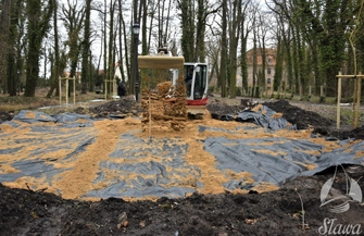 Park Miejski w Sławie pięknieje