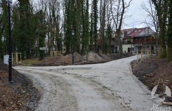 Park Miejski w Sławie pięknieje