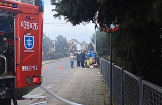 Pożar w domu jednorodzinnym