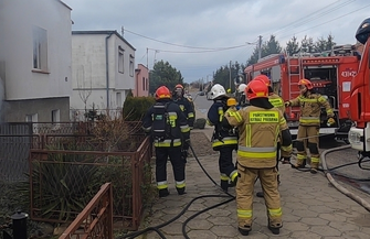 Pożar w domu jednorodzinnym