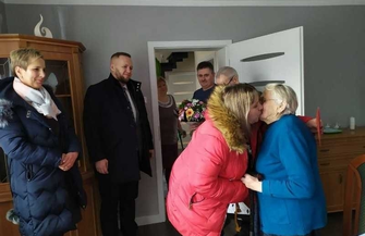 Życzenia dla najstarszej mieszkanki