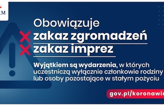 Nowe ograniczenia w czasie epidemii koronawirusa