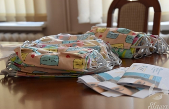 Pierwsze maseczki dotarły do Sławy