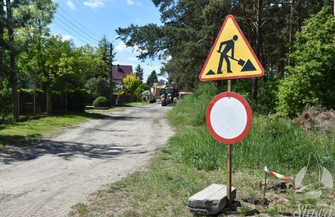 Ulica Sosnowa terenem budowy